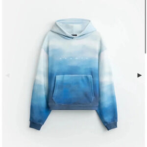 STAMPD OMBRE CROPPED HOODIE
